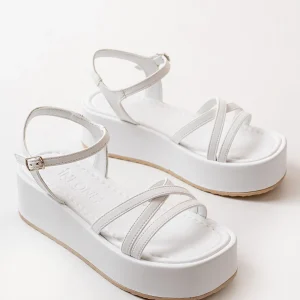 861-1016 Sandales femme compensées confort à talon moyen