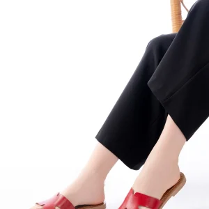 169-6100 Mules orthopédiques femme en cuir véritable