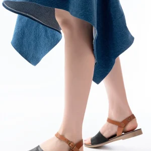 205-012 Sandales femme orthopédiques en cuir véritable confort