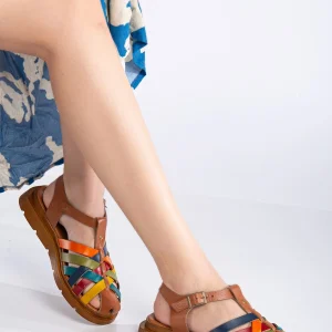 Sandales femme en cuir véritable confort Ayza