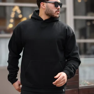 Hoodie Doux en Fleece Brossé - Confortable et Pré-Lavé, Idéal pour Toutes Occasions