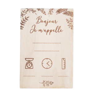 Ma fabrique perso – Carte à remplir  » feuilles « 