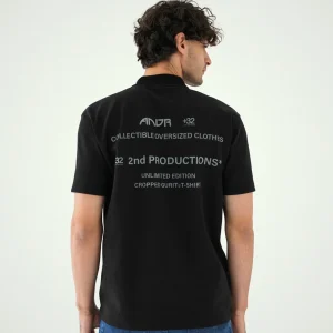 Polo homme noir avec imprimé logo distinctif - POS24SPPR21758TM1