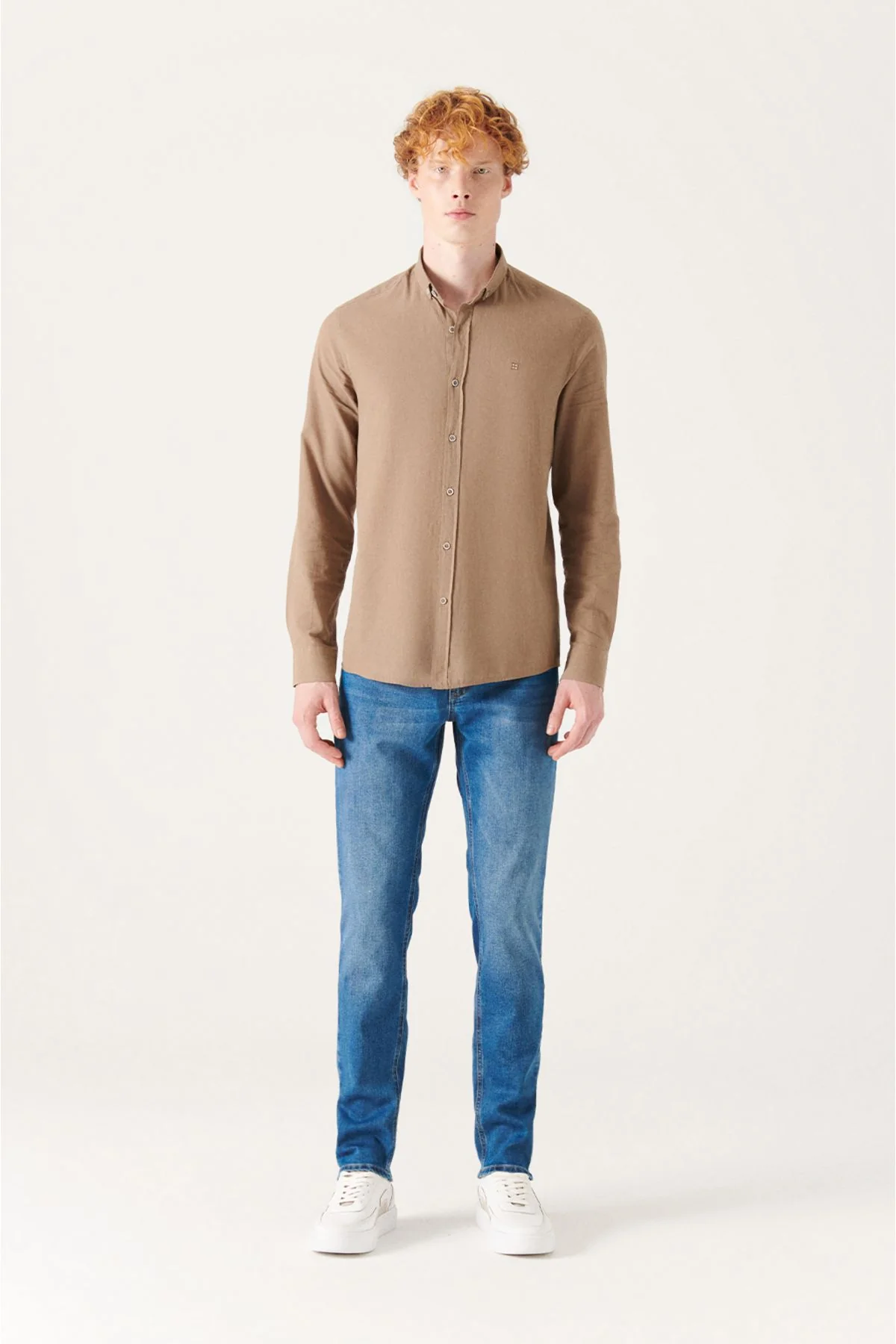 Pantalon homme slim fit en toile canvas 5 poches – Image 7