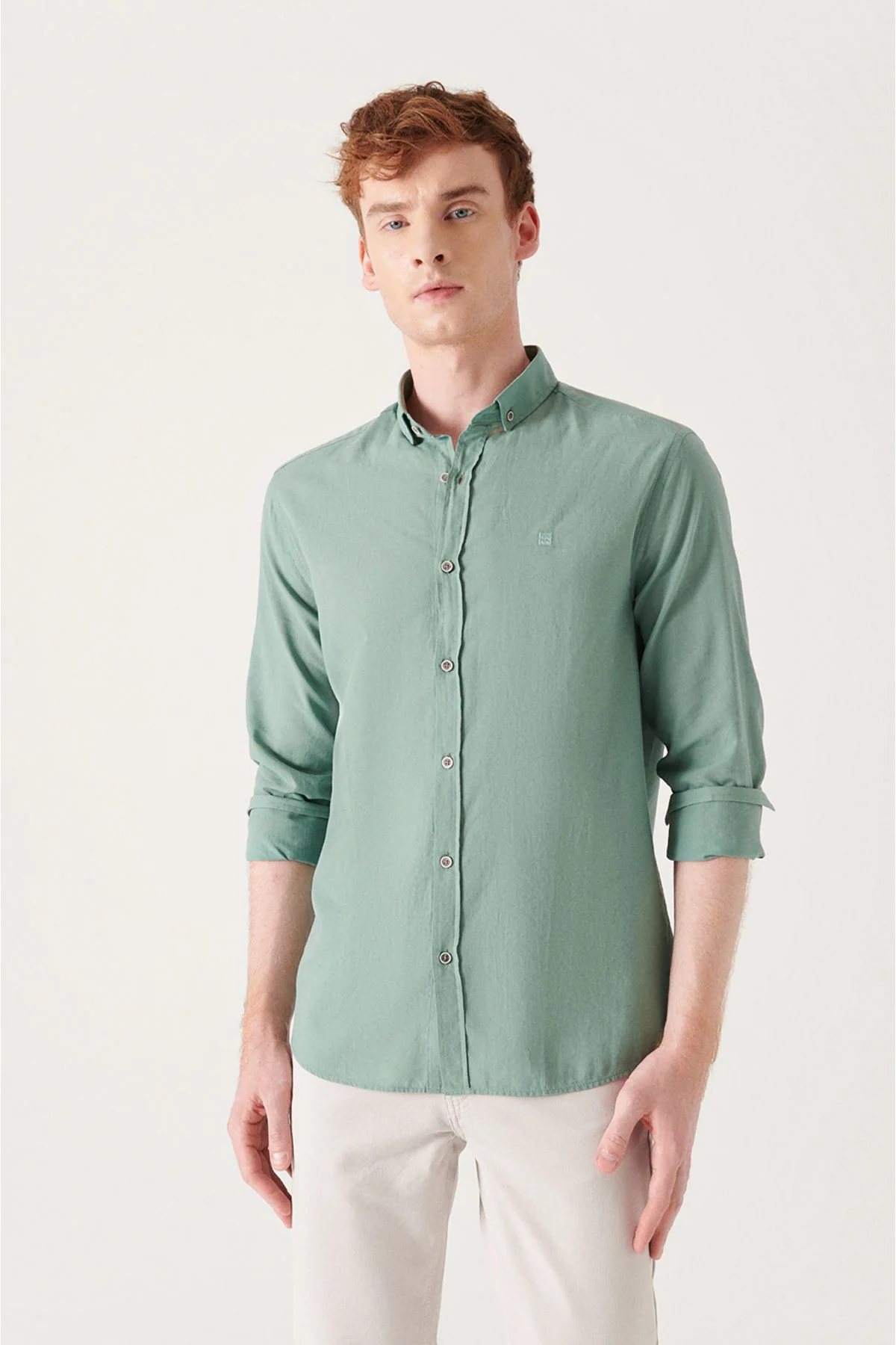 Pantalon homme slim fit en toile canvas 5 poches – Image 3