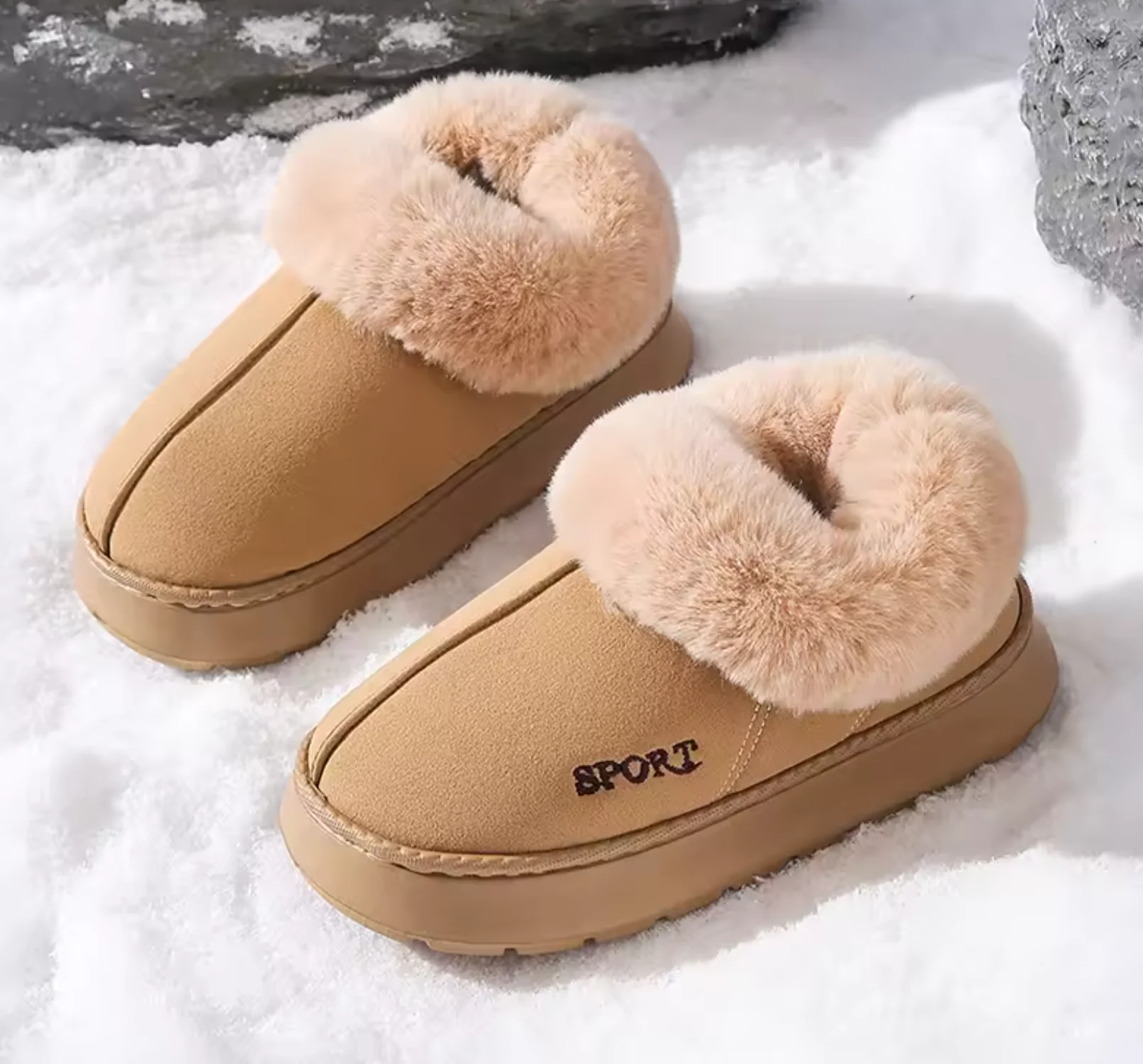 Chaussure Femme Casual Hiver avec Doublure en Fourrure – Design Chaleureux et Confortable – Image 5