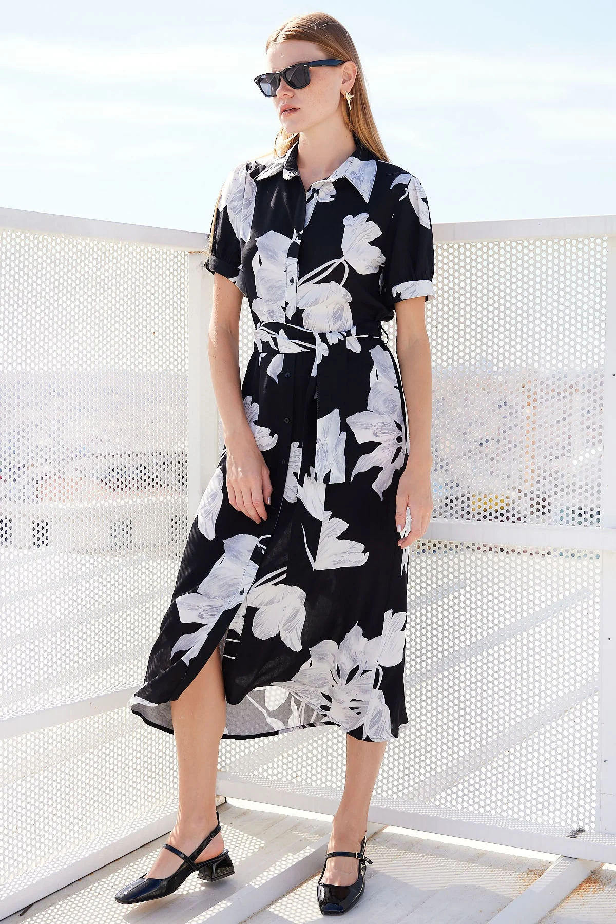 Robe courte en viscose 2213 – Image 8