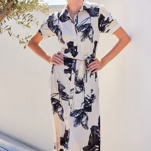 Robe courte en viscose 2213