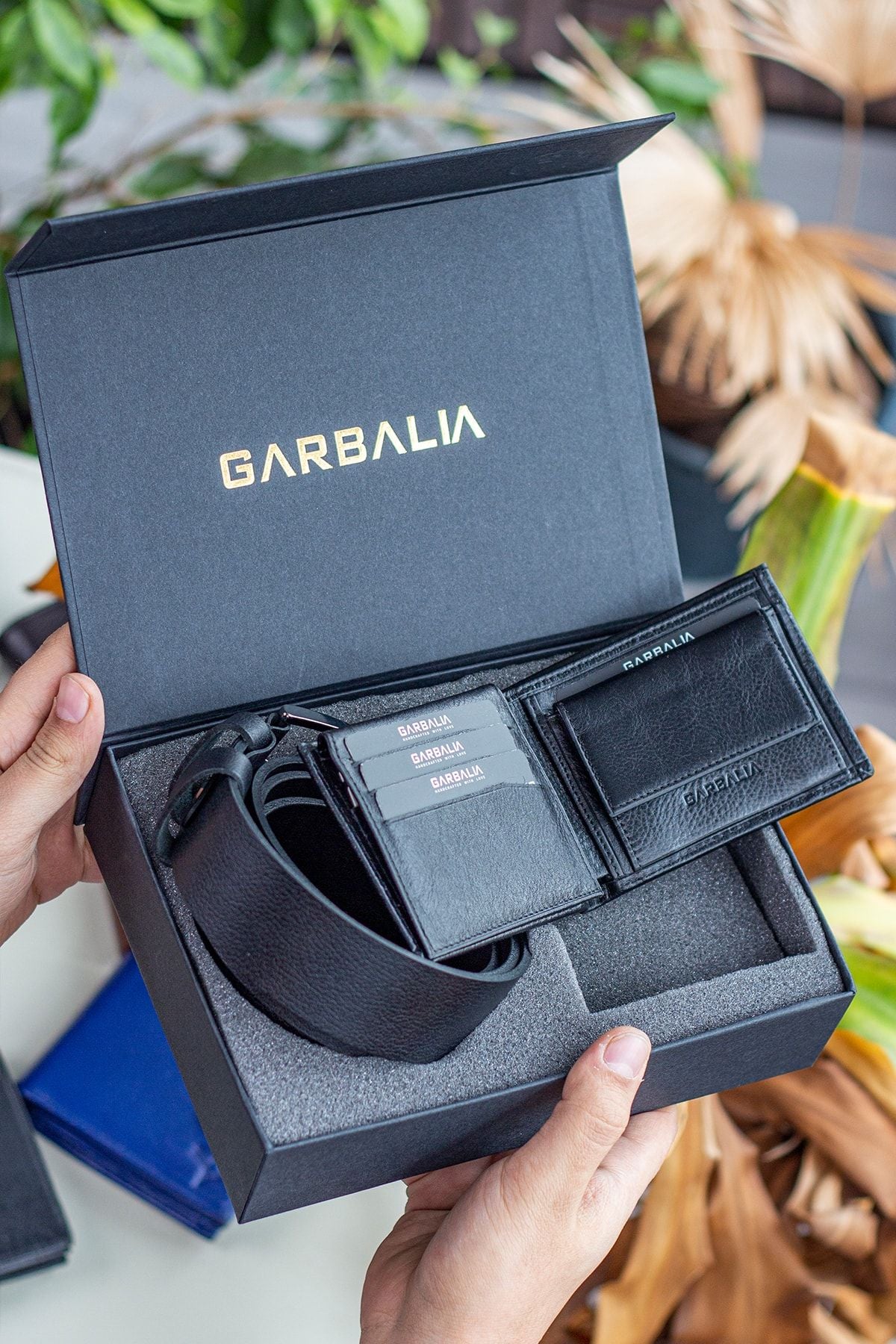 Portefeuille homme en cuir véritable RFID avec porte-monnaie – Noir naturel – Image 9