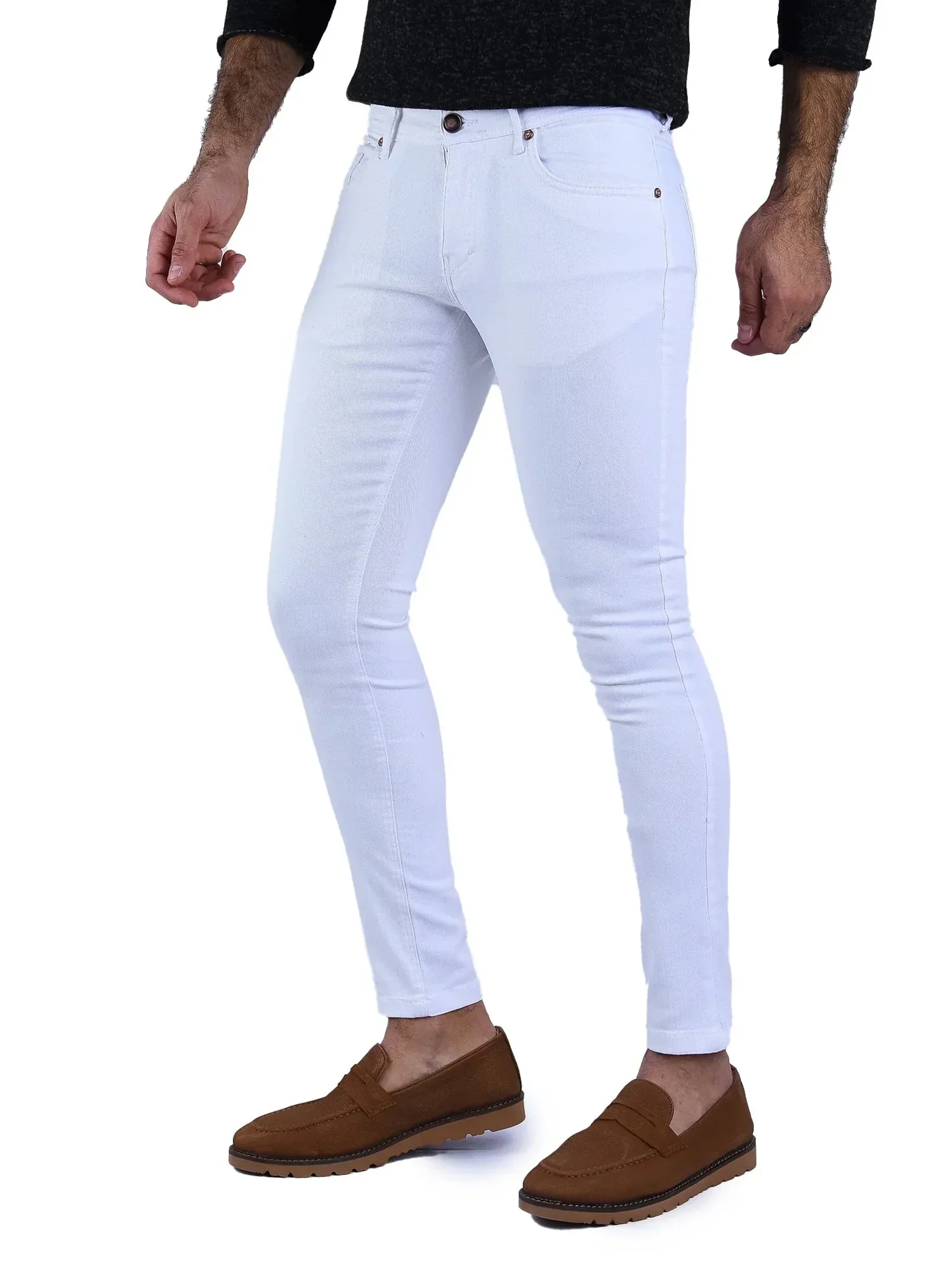 Jean pour homme au design moderne – Coupe slim avec des détails élégants – JNS22GFDN22922TM1 – Image 3