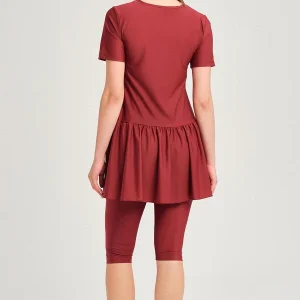 Maillot de bain Bloom avec jupe et manches courtes