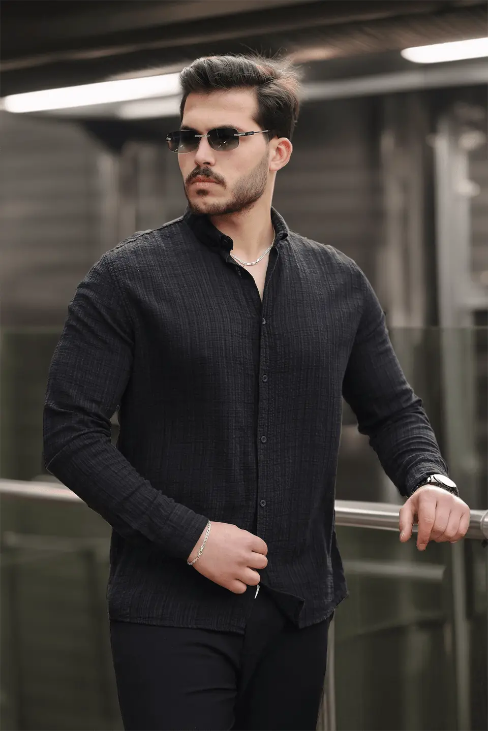 chemise homme coton lin légère confortable – Image 3