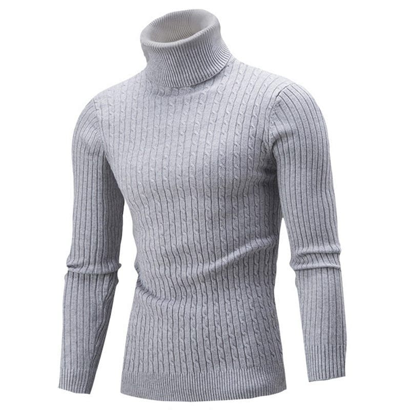 Pull col roulé torsadé pour homme – Image 4