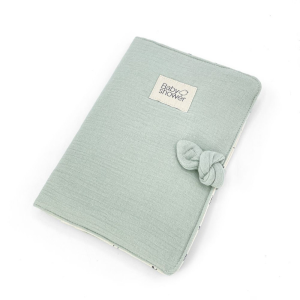 BABYSHOWER – Protège carnet de santé knot sage