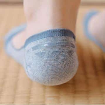 5 paires de chaussettes invisibles et antidérapantes en coton pour femme – Image 7