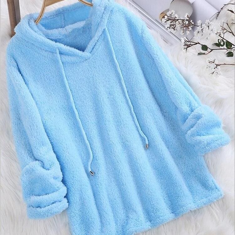 Pull à capuche peluche – Image 4