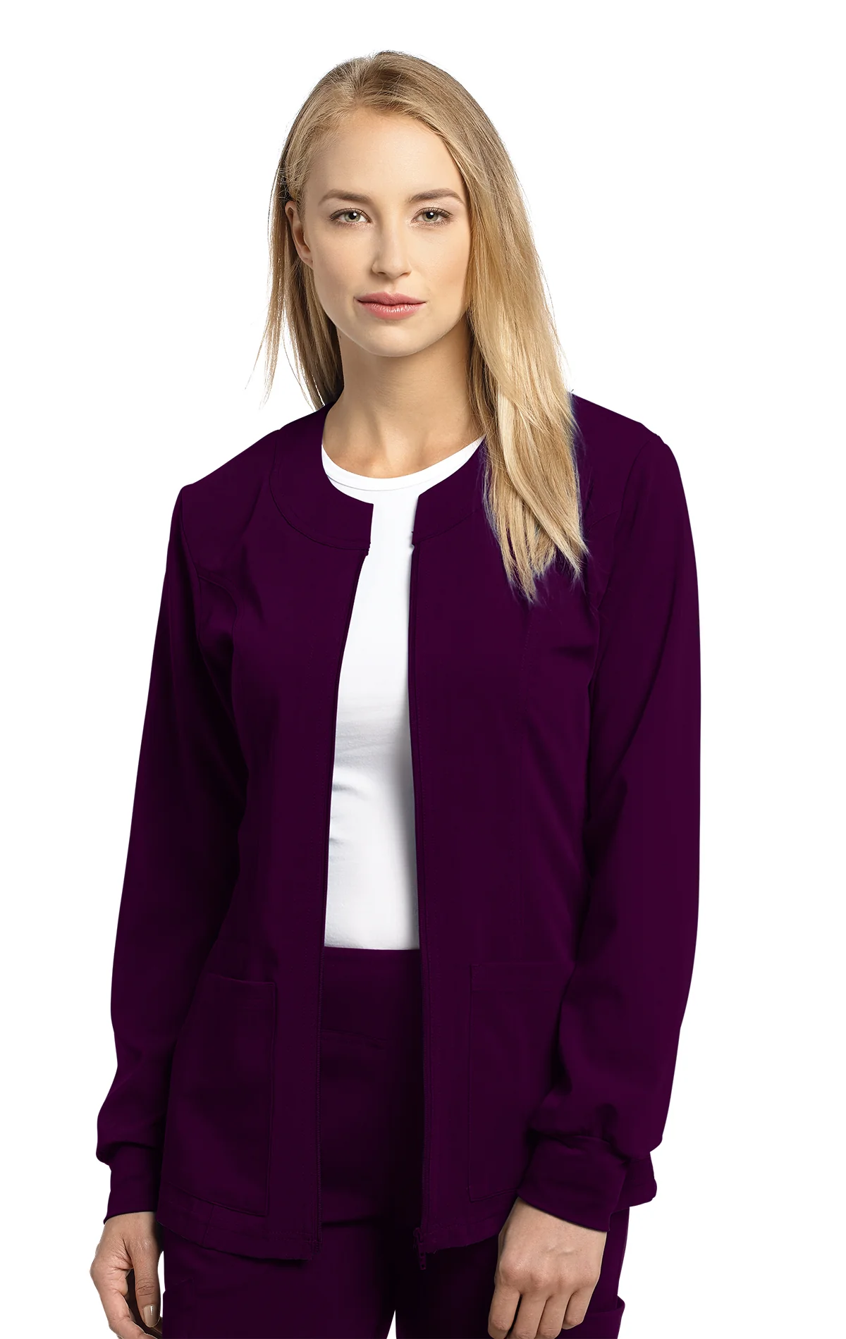 Veste de travail hybride à double fermeture Marvella White Cross #945 – Image 6