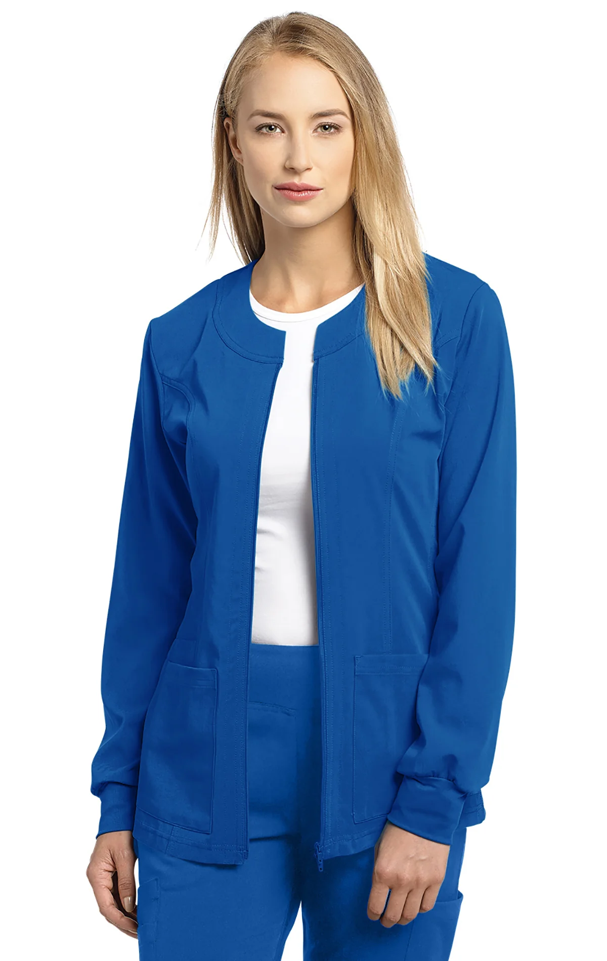 Veste de travail hybride à double fermeture Marvella White Cross #945 – Image 7