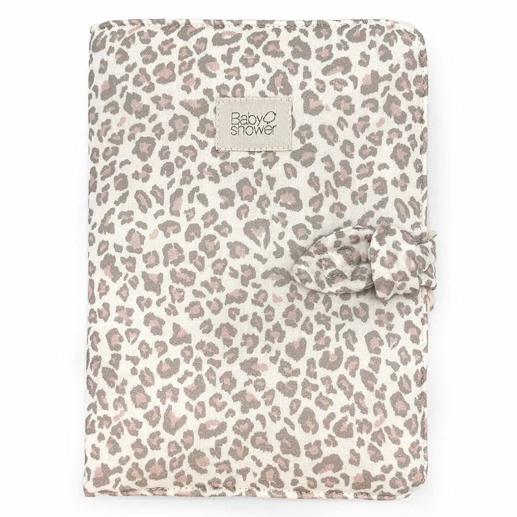 BABYSHOWER – Protège carnet léopard