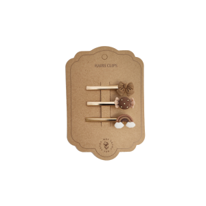 Mrs Ertha – Lot de 3 barrettes Noeud, bonbon et Arc en ciel