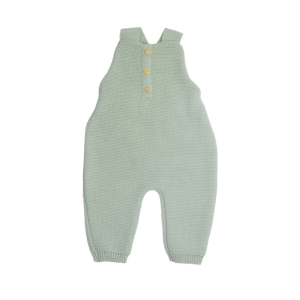 3kg7 – Salopette en maille vert sauge