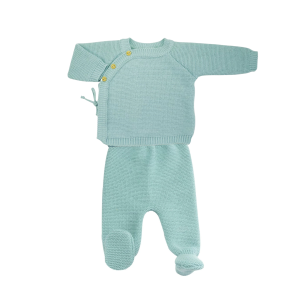 3KG7 – Ensemble en maille sauge 0/1m