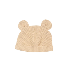 3KG7 – Bonnet en maille caramel