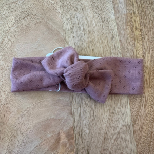 Tête de lylotte – Bandeau jersey pointelle Marsala