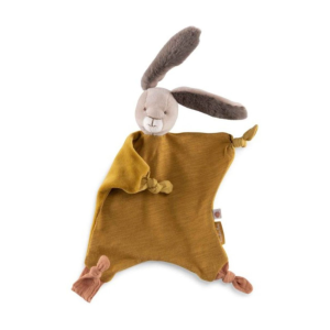 Moulin Roty – Doudou lapin Ocre « Les trois petits lapins »