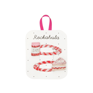 Rockahula – Pinces vichy à cheveux confiture et gâteau