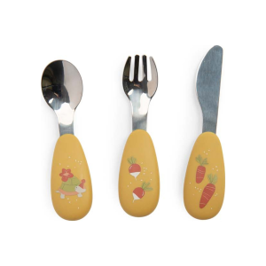 Moulin roty – Set de couverts « Trois petits lapins »