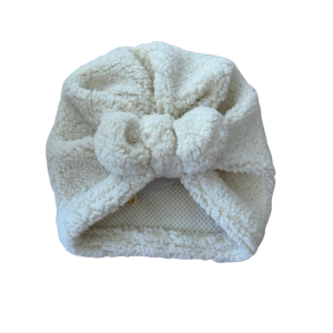 Tête de lylotte – Turban Sherpa Ecru