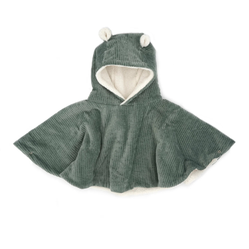 Rien que des bétises – Poncho velours kaki – Image 2