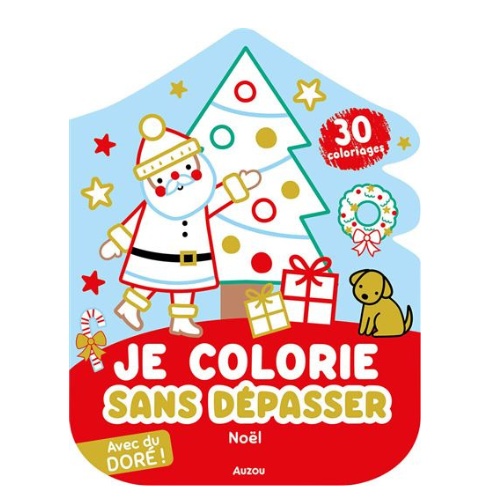 Auzou – Je colorie sans dépasser Noël