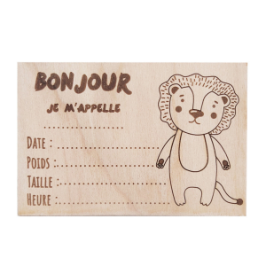 Ma fabrique perso – Carte à remplir lion