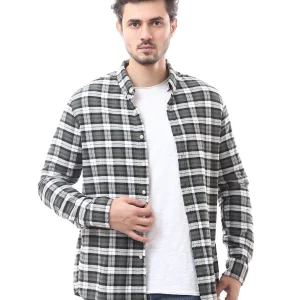 Chemise à carreaux automnale pour homme - FSH23ACCR19822TM1