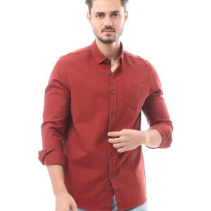 Chemise homme à manches longues avec poche poitrine - FSH23APCR19813TM1