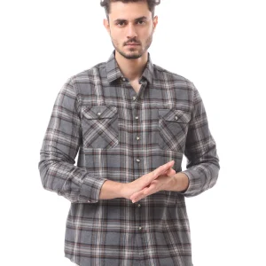 Chemise à carreaux automne homme – Style décontracté et élégant - FSH23GCCR19777TM1