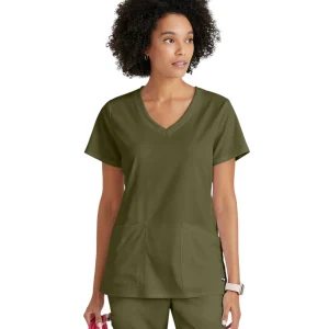 Haut Serena à col en V Grey's Anatomy Spandex Strech  #GRST045