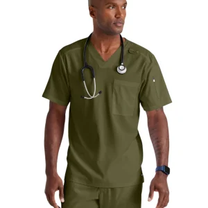 Haut Murphy col en V pour hommes Grey's Anatomy Spandex Strech #GRST079X (2XL &+)