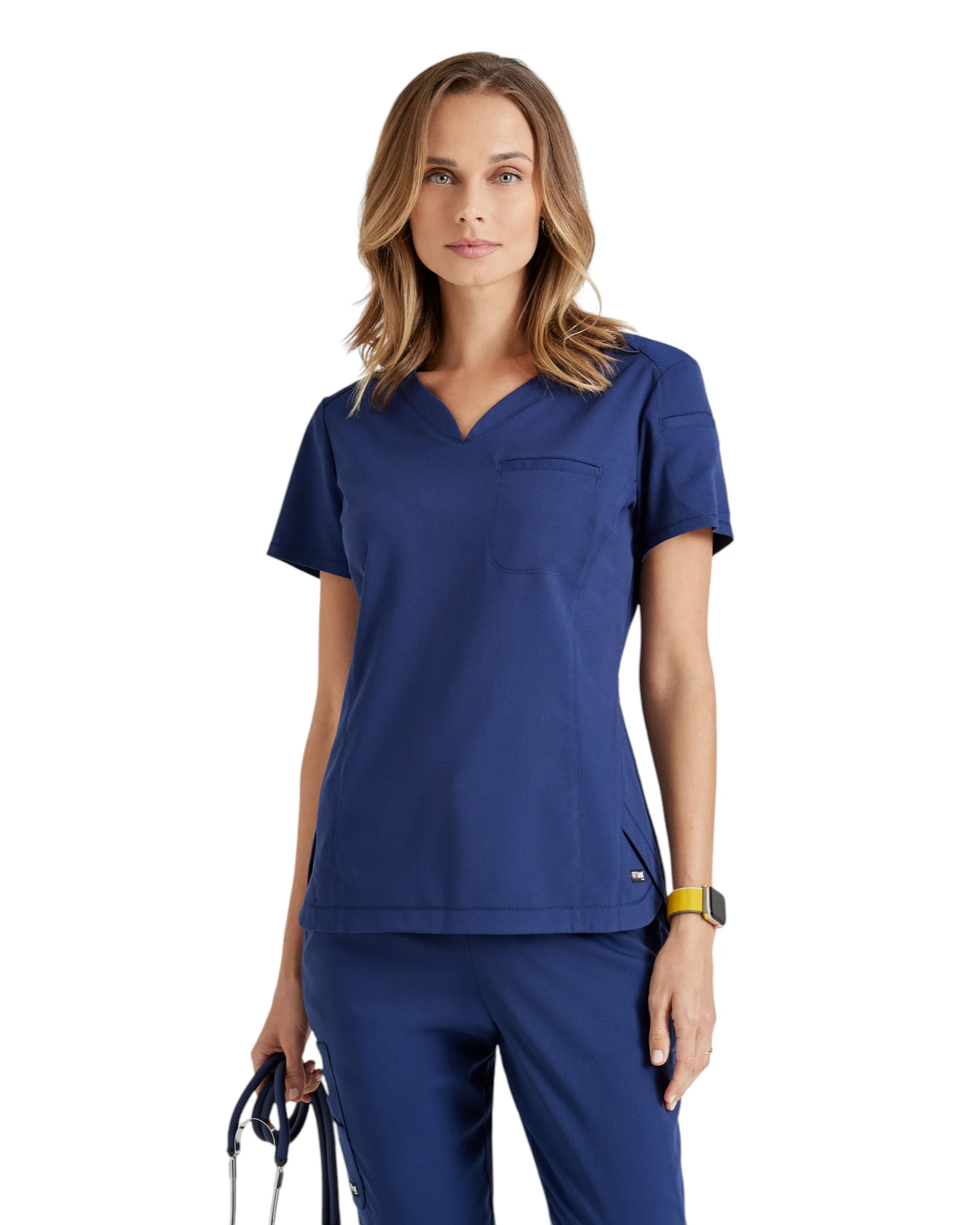 Haut Capri col en V pour femmes Grey's Anatomy Spandex Strech #GRST136X – Image 9
