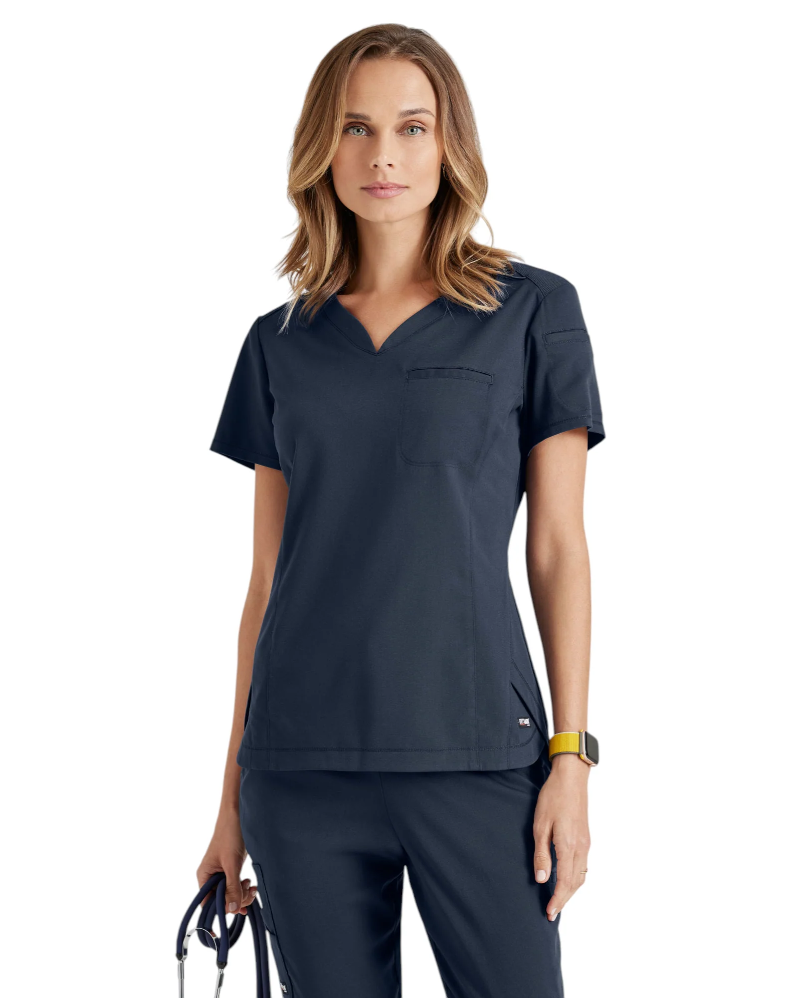 Haut Capri col en V pour femmes Grey's Anatomy Spandex Strech #GRST136X – Image 8