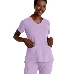 Haut Serena à col en V Grey's Anatomy Spandex Strech  #GRST045X (2XL &+)