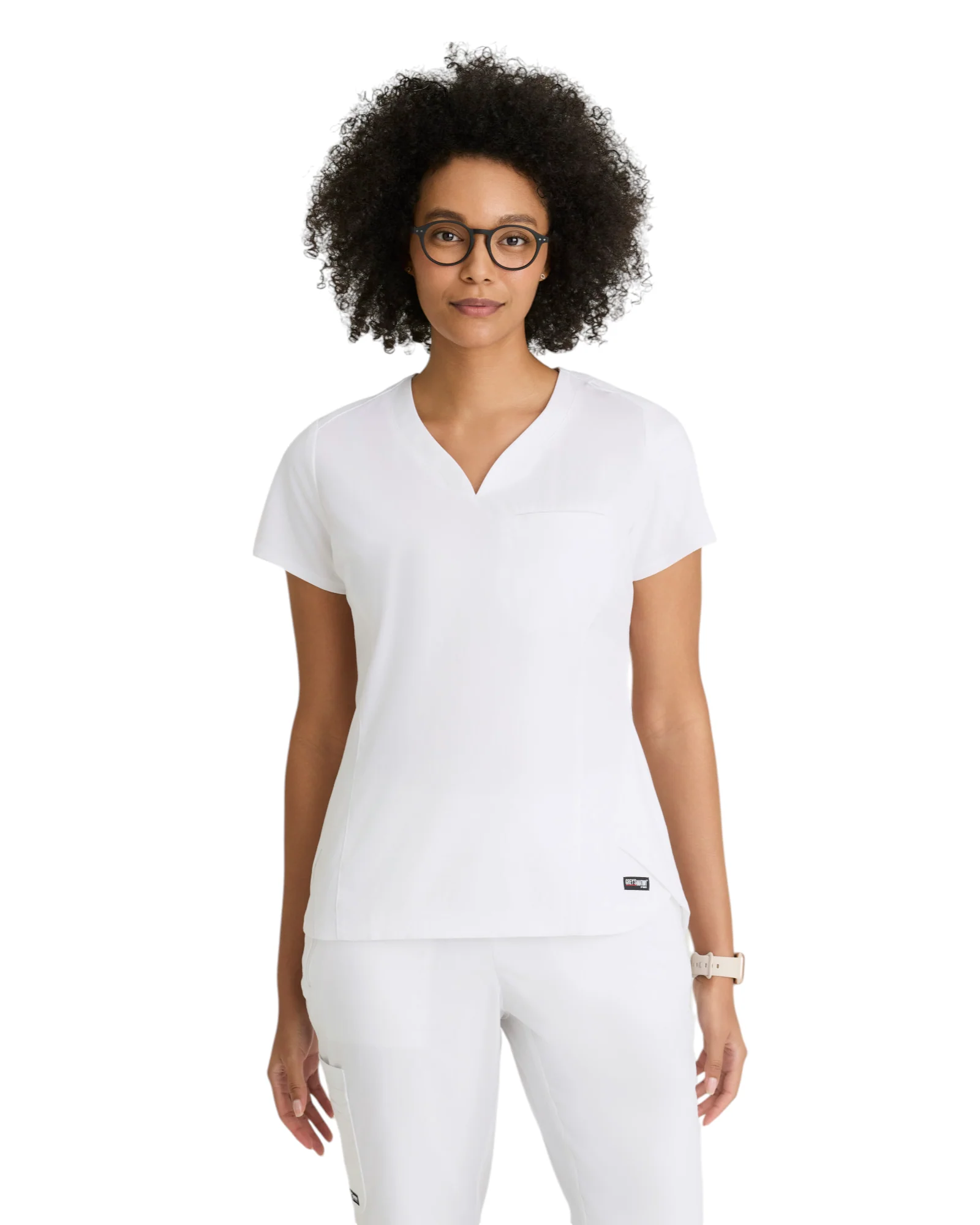 Haut Capri col en V pour femmes Grey's Anatomy Spandex Strech #GRST136X – Image 5