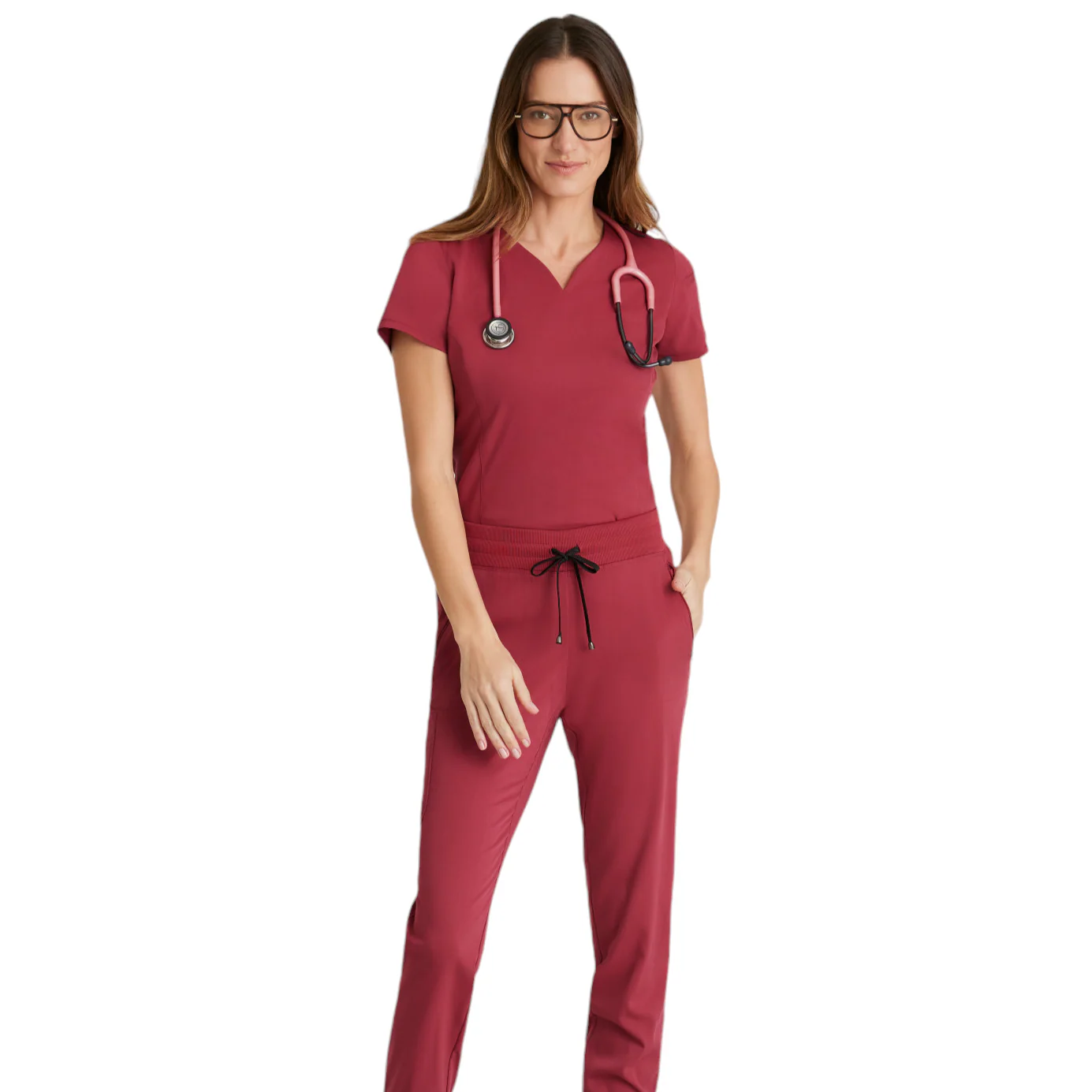 Haut Capri col en V pour femmes Grey's Anatomy Spandex Strech #GRST136X – Image 7