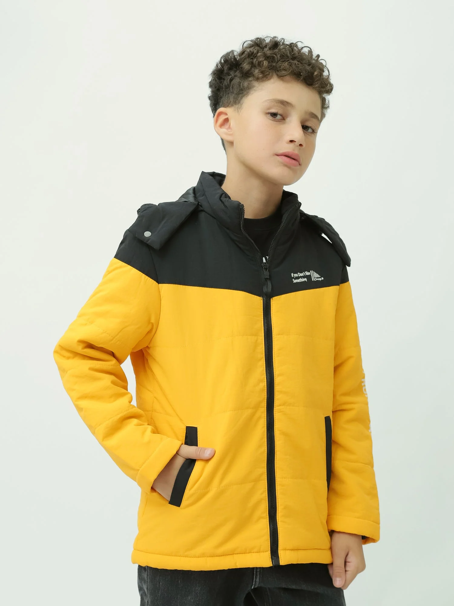 Veste d’hiver garçon matelassée avec fermeture zippée au design pratique - JAC24WFWP28818TB1 – Image 7