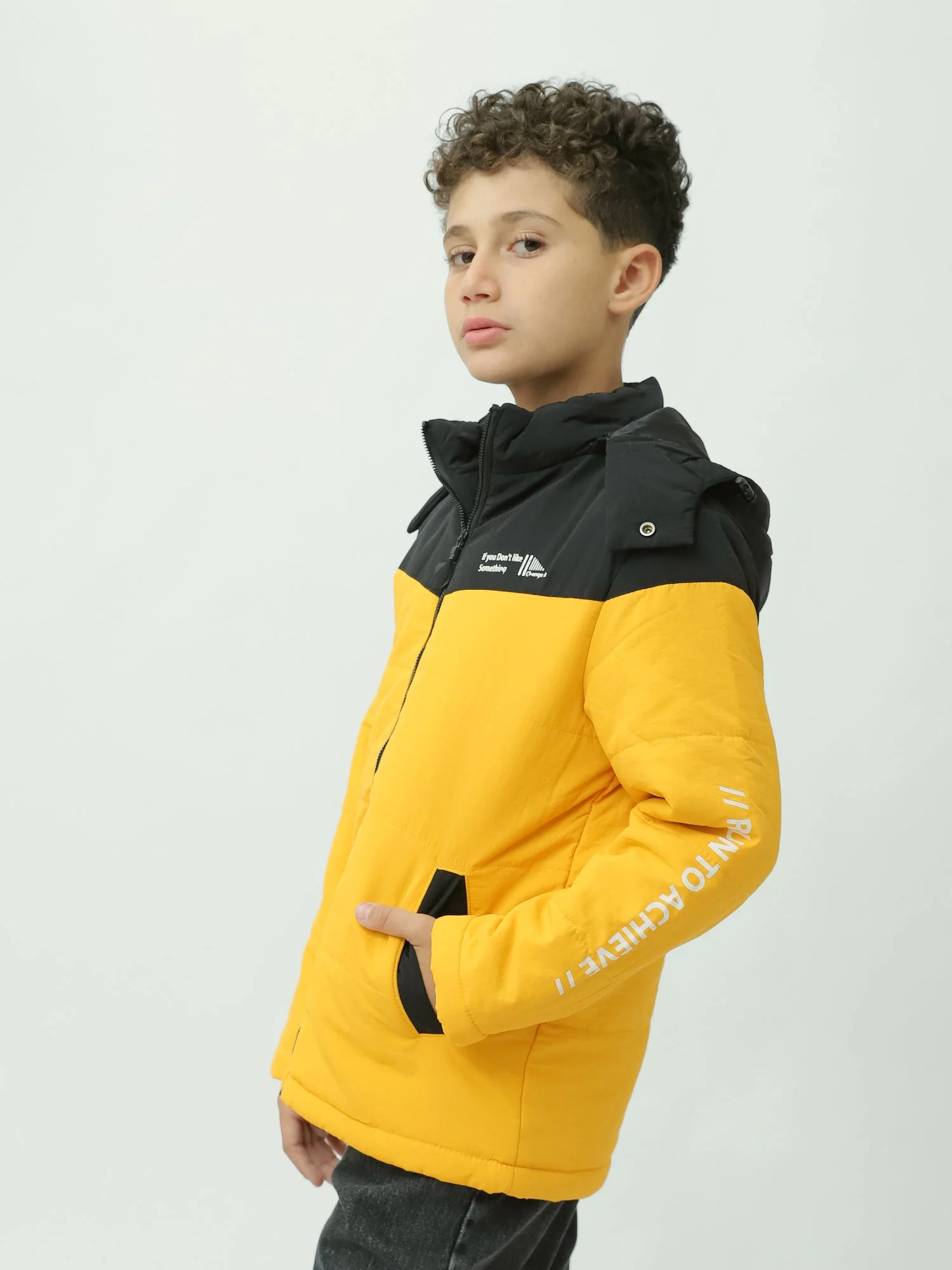 Veste d’hiver garçon matelassée avec fermeture zippée au design pratique - JAC24WFWP28818TB1 – Image 3