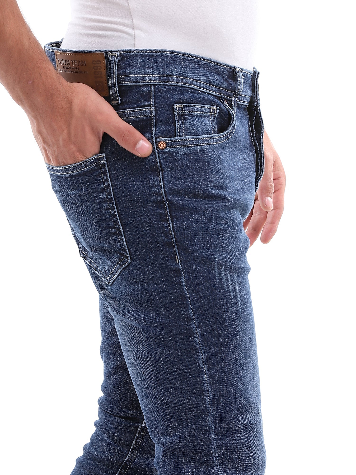 Jean pour homme skinny au design moderne - JNS22GFDN22881TM1 – Image 4