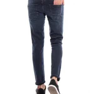 Jean homme bleu foncé à coupe confortable au design moderne - JNS22SFDN22724TS1