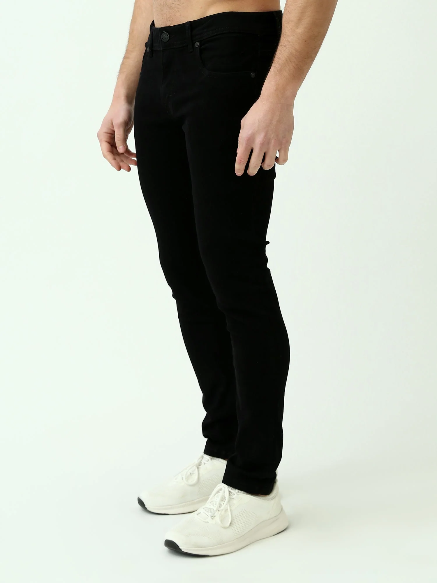 Jeans Homme Noir avec Design Moderne et Coupe Skinny – Style Tendance - JNS23GPBW22660TM1 – Image 3
